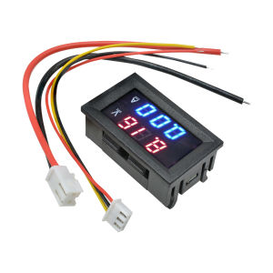 Original Aideepen DC 100V 50A Voltmeter Ammeter Blue+Red LED Dual Digital Volt Amp Meter Gauge