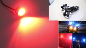 2pcs Eagle Eye Daytime Running Light LED Bright Light DRL Driving Reverse Backup Light Motorcycle Fog Lamp Headlight Tail light