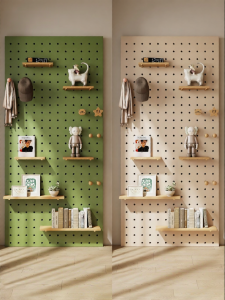 BEIQIVI | Unpainted Wooden Storage Shelf Mid-century Style