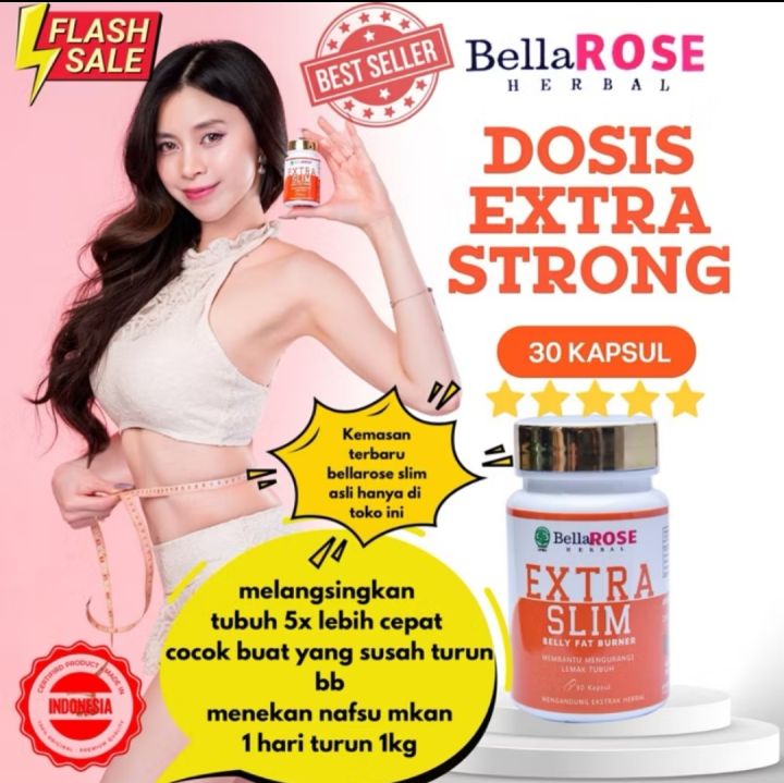 Bellarose Slim Orens Isi 30 Kapsul Obat Pelangsing Badan Extra Strong Obat  Diet Asli Original Bpom Lazada Indonesia
