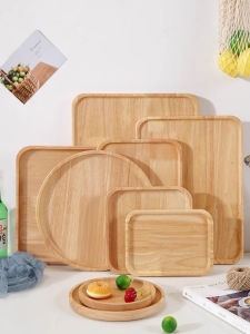 Khay Đựng Trà Hình Chữ Nhật Bằng Gỗ Kiểu Nhật Bản Phong Cách Bắc Âu Dùng Trong Gia Đình Khay Đựng Cốc Trà Bằng Gỗ Nguyên Khối