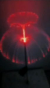 Lampu Taman Kembang Api Tenaga Surya Lampu Gantung Ubur-Ubur Serat Optik Garden Light RGB Waterproof