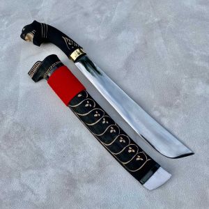 Golok serbaguna tebas dan sembelihan bilah 40 cm asli baja khas banten