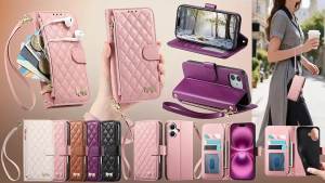 CHUBAN | Crossbody Flip PU Leather 3 Card Holder Wallet Case For Samsung Galaxy S26 S25 S24 S23 Plus Ultra FE Edge Shockproof Phone Cover
