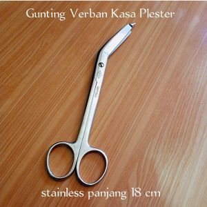 Gunting perban Kasa Plester medis Bedah 18 cm Stainless steel