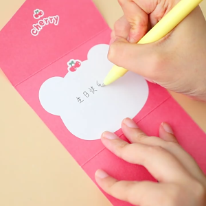 Kartu Ucapan Mini Lipat Greeting Card Karakter Lucu DCA0698