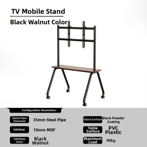 Moveable Electric TV Stand with Wheels Multi-function