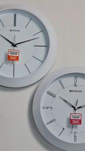 Jam Dinding Edison Sweep ES 297 T65 Timbul Diameter 290mm 29cm