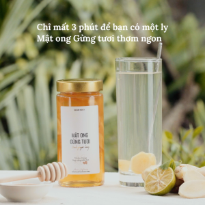 Mật ong Gừng tươi MAISON HONEY 400g - Tăng cường miễn dịch cải thiện tiêu hoá