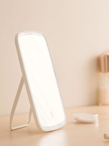 [Loveme258]LED Cosmetic Mirror Desktop Folding Cosmetic Mirror with Light Refill Desktop Dressing Mirror镜子