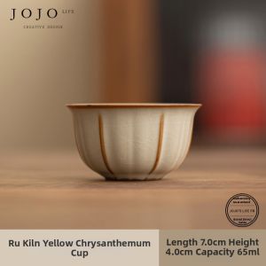 High-end Tea Cup Ru Yao Ceramic