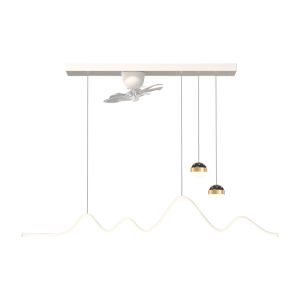 LANGSHANGZHAOMING | Creative Starry Sky Silent Swivel Fan Chandelier
