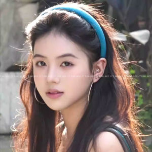 Blue Simple Hairband for Outing Face Washing Head Hole Knot New 2025 Hair Accessories Sweet Style Adult Unbranded