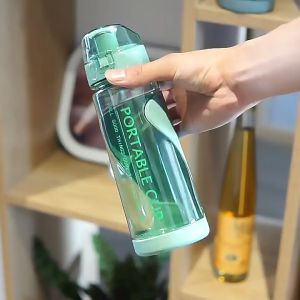 Ready Stock- 600ML Large Capacity Sport Water Bottle Large with STRAP Portable Plastic Outdoor BPA Free - PTC63 ✅✅✅✅✅✅**** PRINTING CUSTOM LOGO AVAILABLE *****✅✅✅✅✅✅