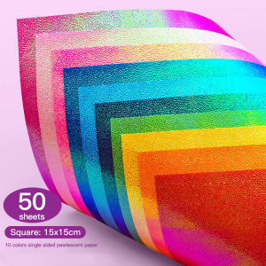 Borrence 20/100 Sheets Multicolored Origami Paper Color Gradient Origami Paper Diy For Student Adults Square Folding Paper Gifts