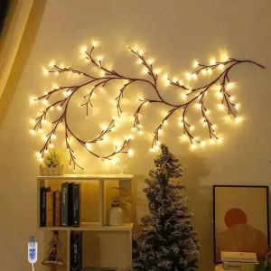 Willow Vine Light USB Powered Tree Branch Bendable Branches 8 Modes Fairy Light for Home Bedroom Wall Outdoor Parties Holiday