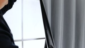 100%Blackout curtain 1Pc 140x160/220cm Beautiful Unique Design String makapal at mahaba Curtains for Window Home Decor