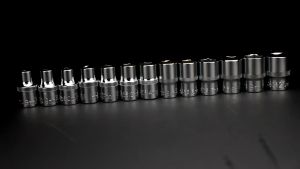 Mitsushi Kunci Socket 8-32 mm Mata Sok 1/2 Inch Mata Shock Kunci Sok Wrench Rachet Alat Perkakas Lengkap Motor Rachet Handle Multifungsi Kunci 1 Set