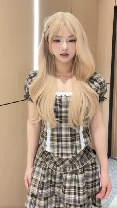 AEGYOSHOPPE T2390 full wig korea rambut palsu satu kepala 70 cm