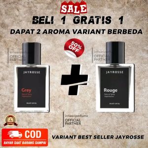 [COD] Buy 1 Get 1 Parfum Grey Jayrosse Parfum Pria Parfum Wanita Tahan Lama Parfum Jayrosse Grey Rouge Noah Luke Cool 30ML