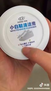 JE.ID Crem Pembersih Sepatu Cream Pemutih Sepatu White Shoe Cleaner / Sabun Sepatu Tanpa Cuci Membersihkan Noda Dengan Cepat Semir Krim Pemutih Sepatu wax cream penghilang noda sendal sepatu pembersih sofa + spons krim