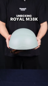 MŨ BẢO HIỂM NỬA ĐẦU 1/2 KÍNH ÂM CHÍNH HÃNG ROYAL M38K