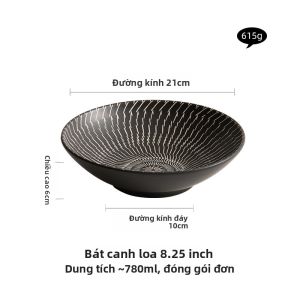 YOGEHOME | Bát Sứ Đen Dùng cho Nhà