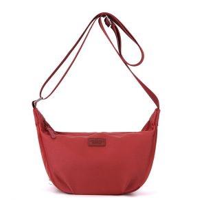 Ladies Fashionable Nylon Shoulder Bag Dumpling Shape Lightweight Crossbody Bag Underarm Single Shoulder Bag for Casual Use