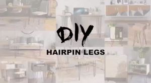 2/3 Bar Hairpin Legs: Essential Furniture Hardware Accessories