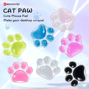 excovip Wrist Support Mouse Pad Cute Soft Arm Rest Comfort Cartoon  Desktop Computer Laptop Study Office Games Business Dormitory Gift girls Ergonomic sky blue Cat Claw