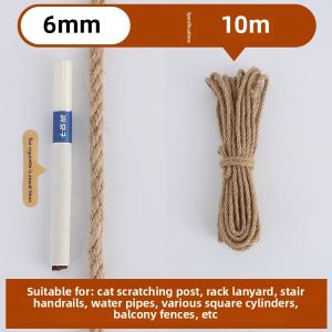 10M Natural Jute Rope String Ribbon Crafts DIY Vintage Jute Cord Twine Thread Sewing Party Wedding Christmas Home Decortion