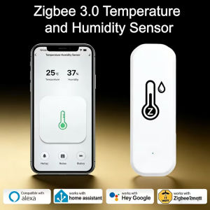 Cảm Biến Nhiệt Độ Độ Ẩm Thông Minh Zigbee 3.0 Nhiệt Kế Máy Đo Độ Ẩm Với Báo Động Từ Xa Qua APP Tương Thích Với TUYA Zigbee2mqtt Alexa Home Assistant