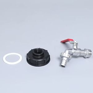 IBC Tank Tap 1/2 3/4 Garden Hose Connector Valve Fitting Alloy IBC Tank Faucet Adapter