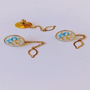 Pin Bros Lencana Kancing Rantai Kuningan Kementerian BKKBN