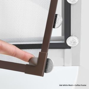 Self-Installation Diamond Mesh Window Screen Small Window Size Magnetic Absorption Mosquito Proof Home Use Invisible Window Screen