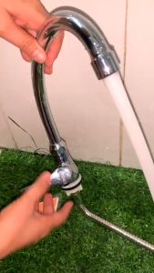 Vòi bếp lạnh Caesar KAG-CAS201 cao 30cm vòi chậu chén bát cần cong xoay 180 độ xả nước mạnh chất lượng tốt sử dụng siêu bền