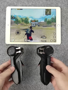 MEMO-Mobile PUBG Game Controller for Tablet Six Finger Game Joystick Handle Aim Button L1R1 Shooter Gamepad Trigger