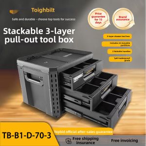 Toughbuilt | 3-Layer Stackable Drawer Pull-out Tool Box