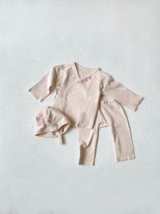 Newborn Butterfly Outfit Cotton Baby Long Sleeve Top and High Waist Pants 2 Pieces