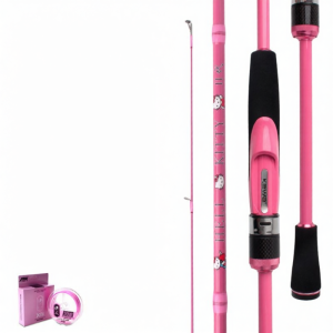 Pink Solid Ultra Light Spinning Rod