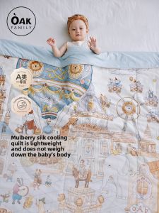 OAK FAMILY | Silk Summer Cooling Blanket for Babies