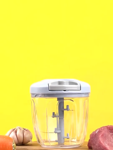 900ML/500ML Hand Chopper Manual Food Processor Blender Garlic Crusher Meat Grinder for Vegetable -COD