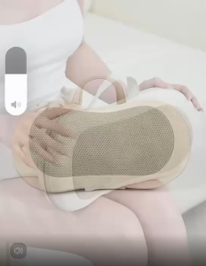 3D Kneading Massage Pillow with Heating Function Neck Back Shoulder Massager Car Home Dual Use Muscle Relaxation