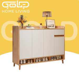 GOLDEN Shoes Rack Wooden Shoe Rack Cabinet Multilayer Shoe ShelfMultilayer Shoe Shelf Minimalist Design Space saving almari kasut 鞋櫃
