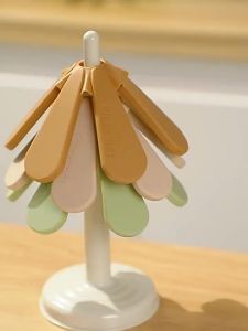 3pcs/Set Alas Tatakan Anti Panas 240°C Coaster Silicone Dapat Dilipat Tatakan Gelas Silicone Tatakan Natal