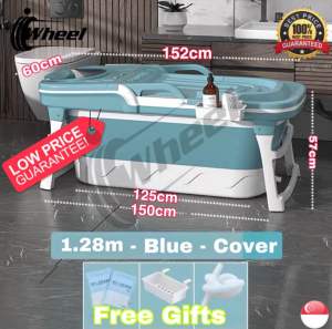 ✅INSTOCK Foldable Bath Barrel Adult Foldable Bath Tub Household Child Adult Folding Bathtub