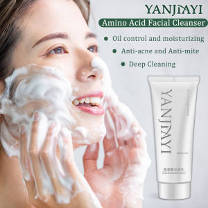 YANJIAYI Amino Acid Oil Control Moisturizing Refreshing Pore Cleanser 60ml Total Anti-Acne Foam Amino Acid Cleanser Whitening and Brightening