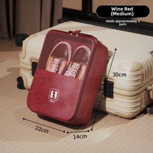 MONLEYTA | Portable Travel Shoe Bag Sport Shoes Storage Pouch Luggage Carry On Shoe Cover Socks Bag Ideal For Business Trips And Vacations