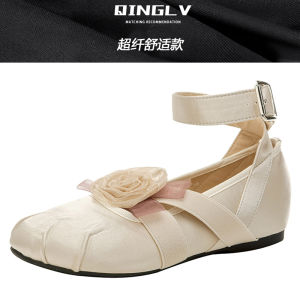 French Style Mary Janes Womens Fashion Single Shoes Sweet Style Suitable for Bridesmaid Spring Autumn Skirt Soften Fairy Shoes