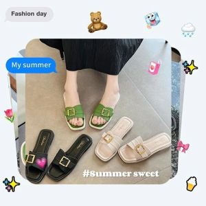 Tsion พร้อมส่งในไทย รองเท้าแตะแฟชั่น รุ่นนี้ดีเทลคือสวยมาก มีให้เลือก 3 สี วัสดุดีเวอร์ ใครสายแฟชั่นสายแต่งตัวควรมีไว้เลย ราคาไม่แพงนะ ลองสั่งดู